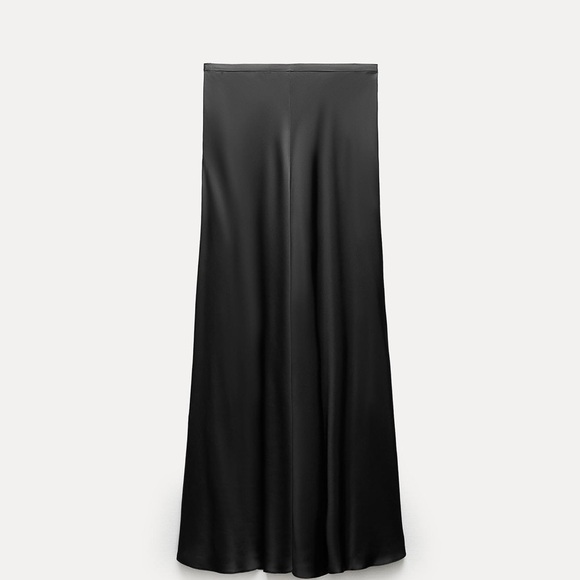 ZARA SATIN EFFECT MIDI SKIRT ZW COLLECTION - Picture 5 of 10